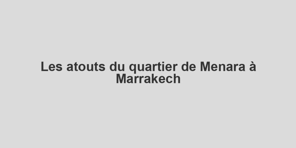 telechargement 2 Les atouts du quartier de Menara à Marrakech