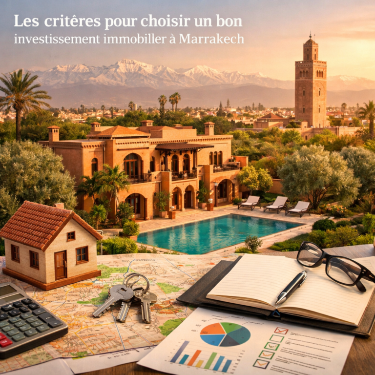 88583ed0 336f 4313 b38e 775832f1a697 Les critères pour choisir un bon investissement immobilier à Marrakech